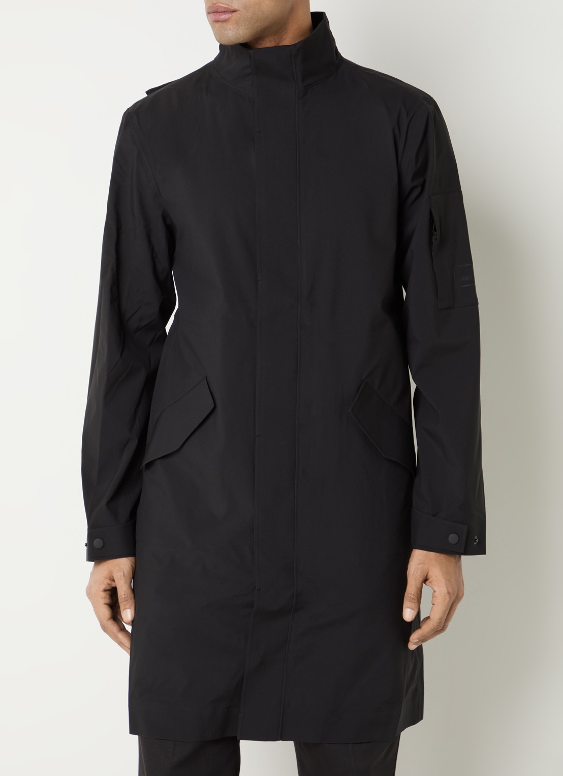 Rains Suva regenjack met klepzakken - detail 2 zwart