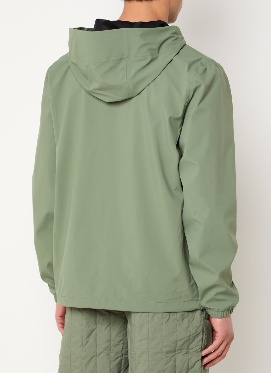 Rains Suva softshell jack met capuchon - achterkant 4 groen