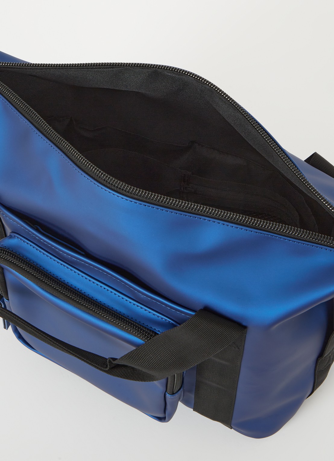 Rains Texel Kit weekendtas met waterafstotende coating - detail 3 royalblauw