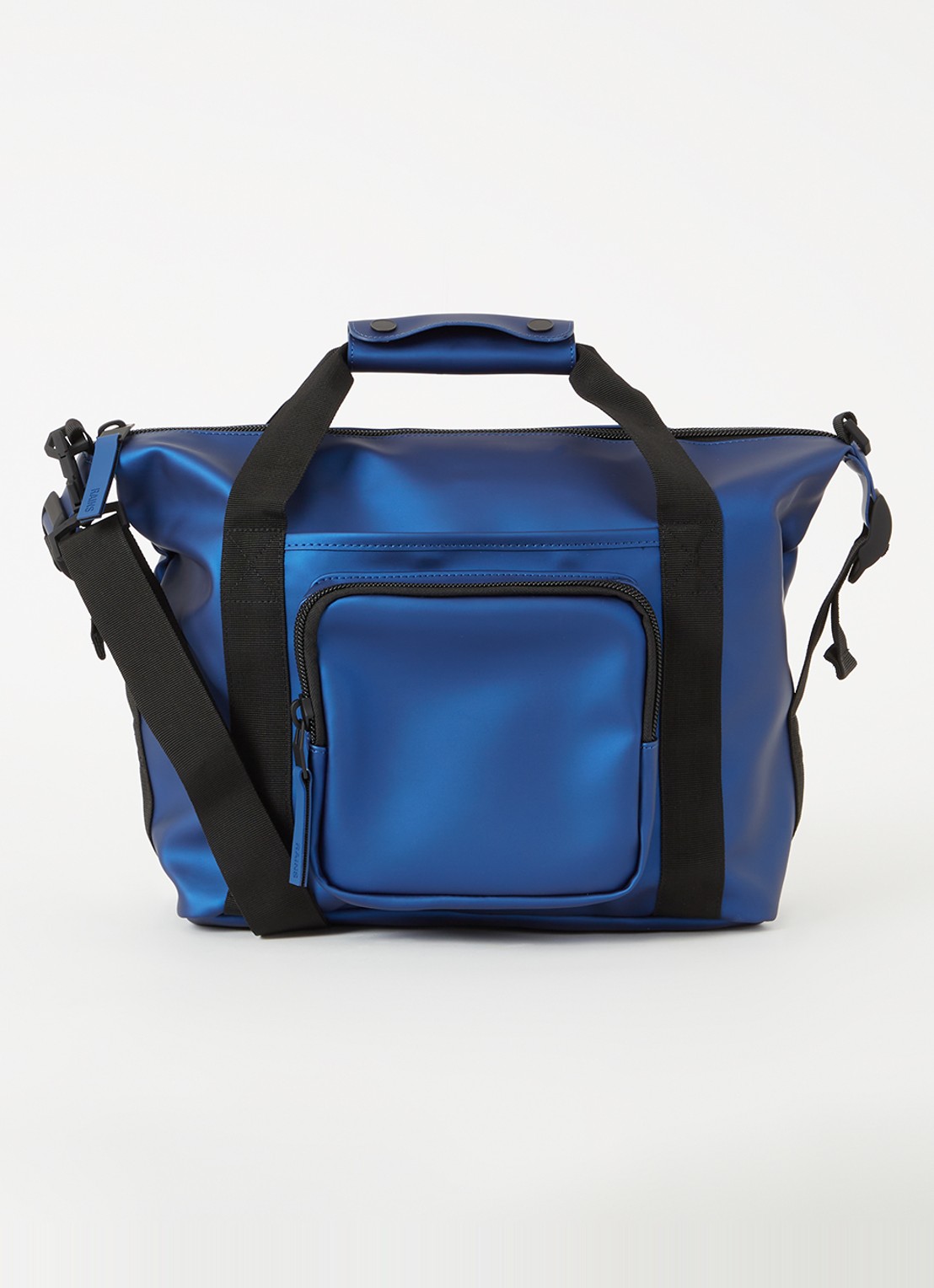 Rains Texel Kit weekendtas met waterafstotende coating - voorkant 2 royalblauw