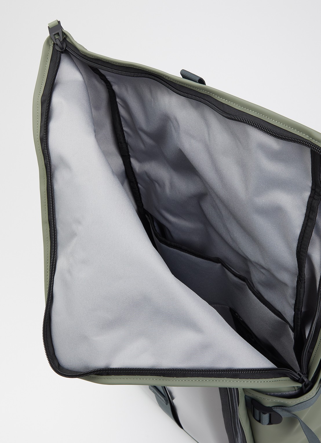 Rains Texel rugzak met waterafstotende coating en 16 inch laptopvak - detail 3 groen