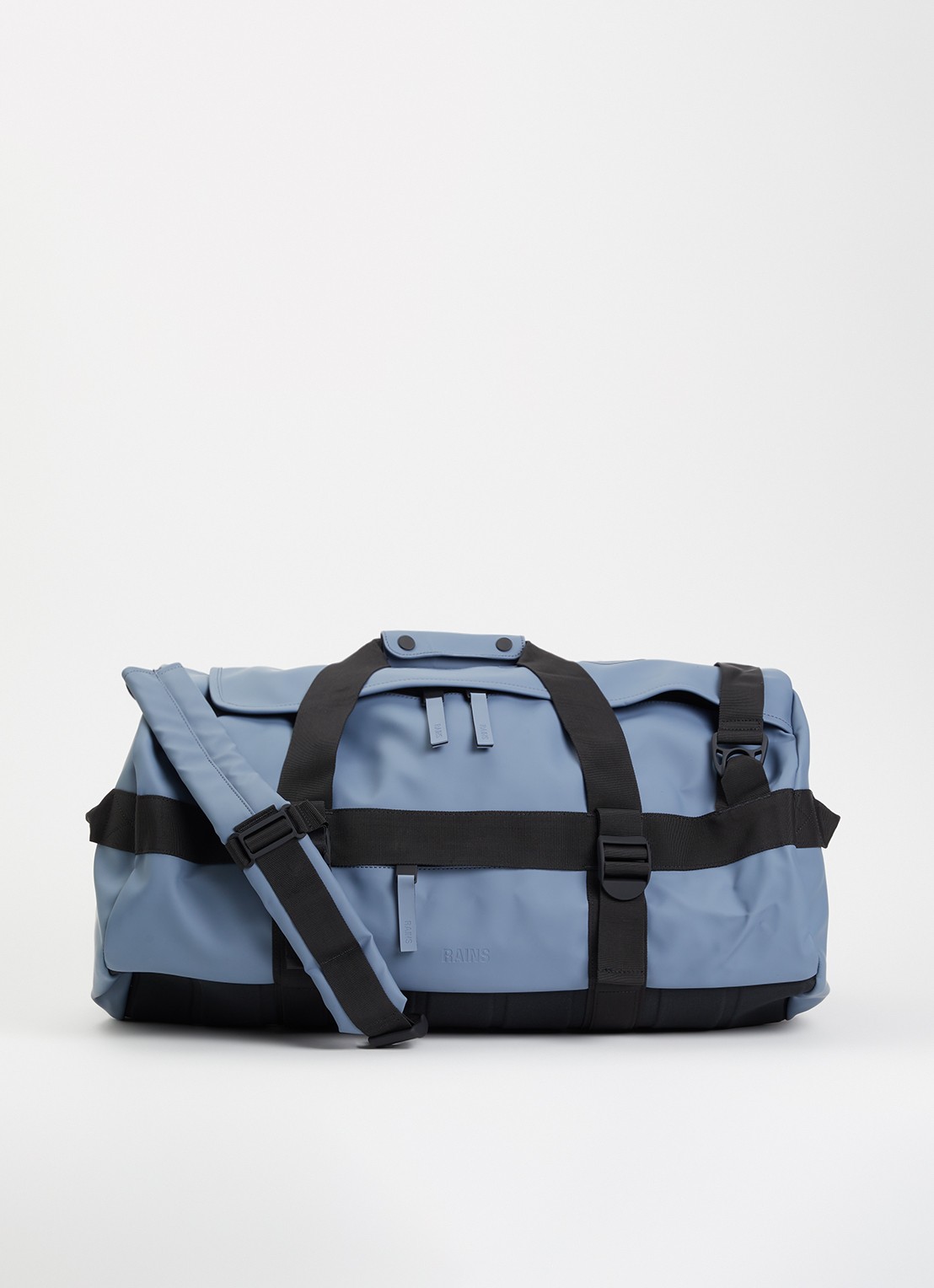 Rains Texel weekendtas met waterafstotende coating - voorkant 3 blauw