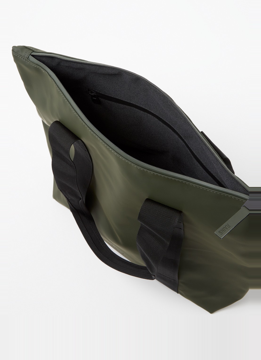 Rains Tote Mini schoudertas met waterafstotende coating - detail 3 legergroen