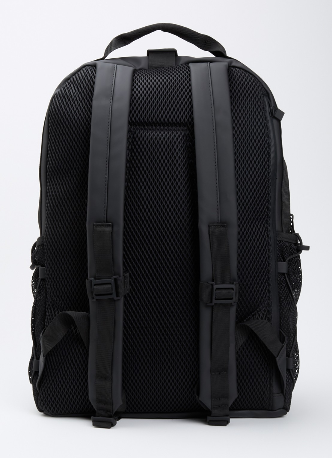 Rains Trail Clip rugzak met 16 inch laptopvak - achterkant 3 zwart