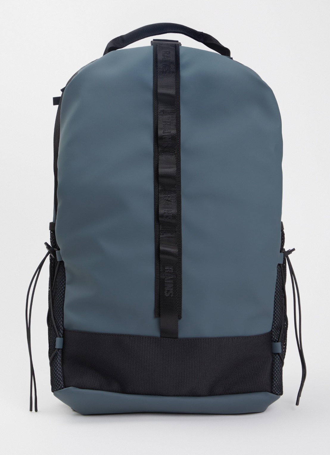 Rains Trail Clip rugzak met 16 inch laptopvak - voorkant blauwgrijs