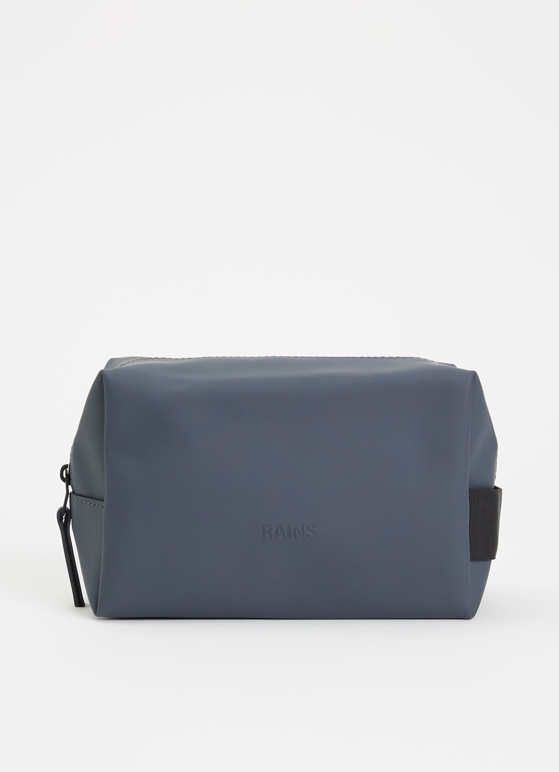 Rains Wash Bag Small toilettas met waterafstotende coating - voorkant donkergrijs