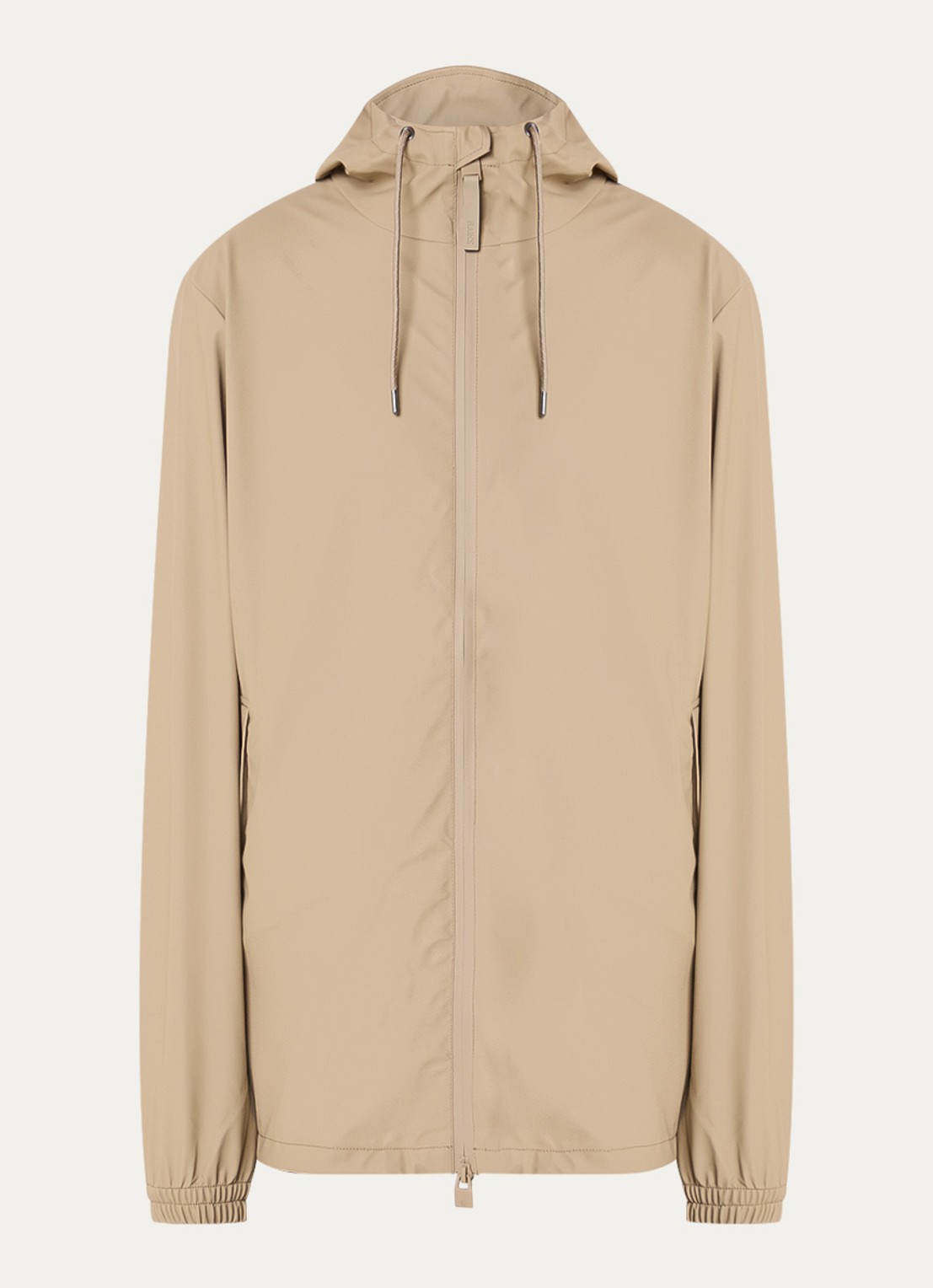 Rains Windjack met ritszakken - voorkant 3 beige