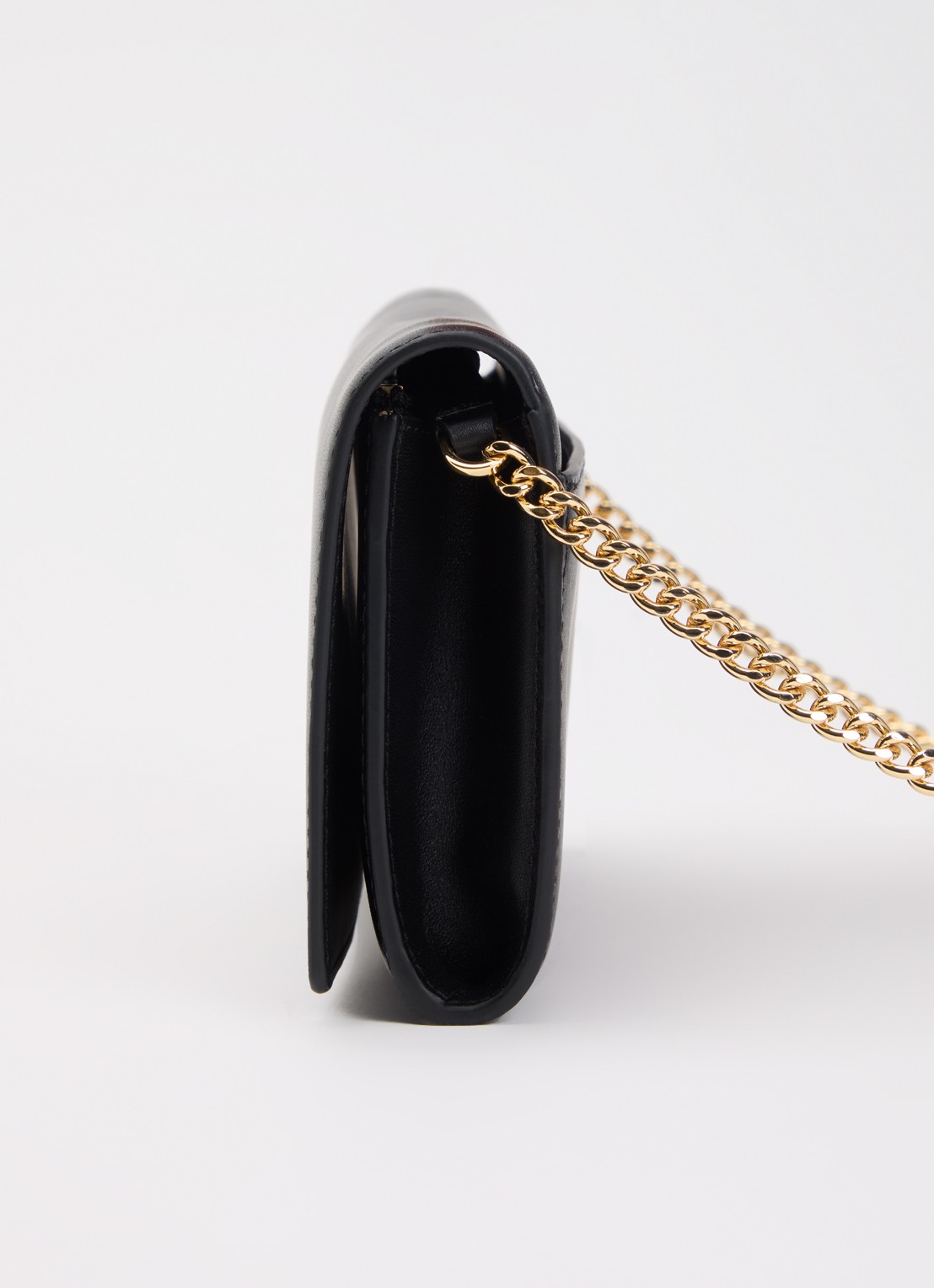 Ralph Lauren Adair II clutch van leer met logo - detail 3 zwart