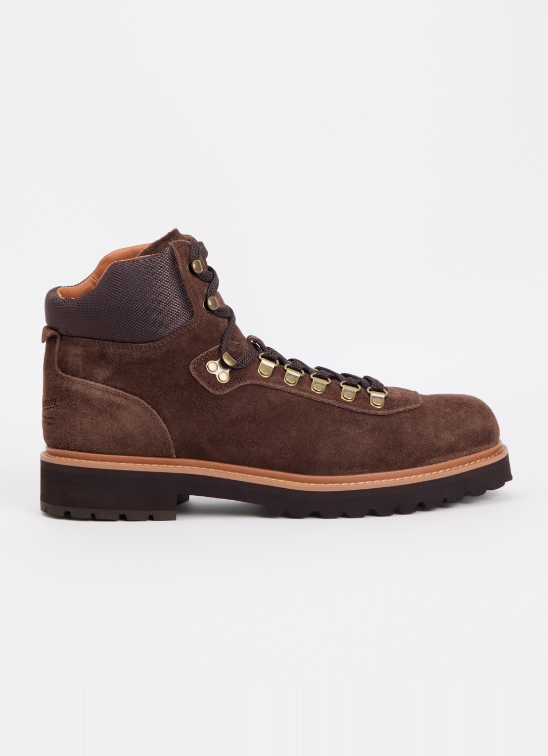 Ralph Lauren Alpine veterboot van suède - voorkant bruin