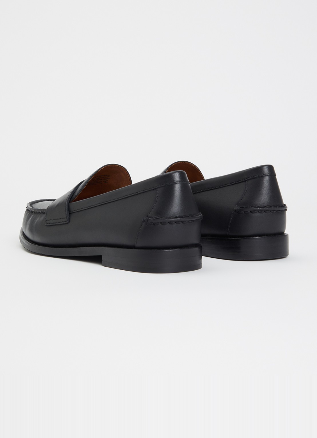 Ralph Lauren Alston loafer van leer - achterkant 5 zwart