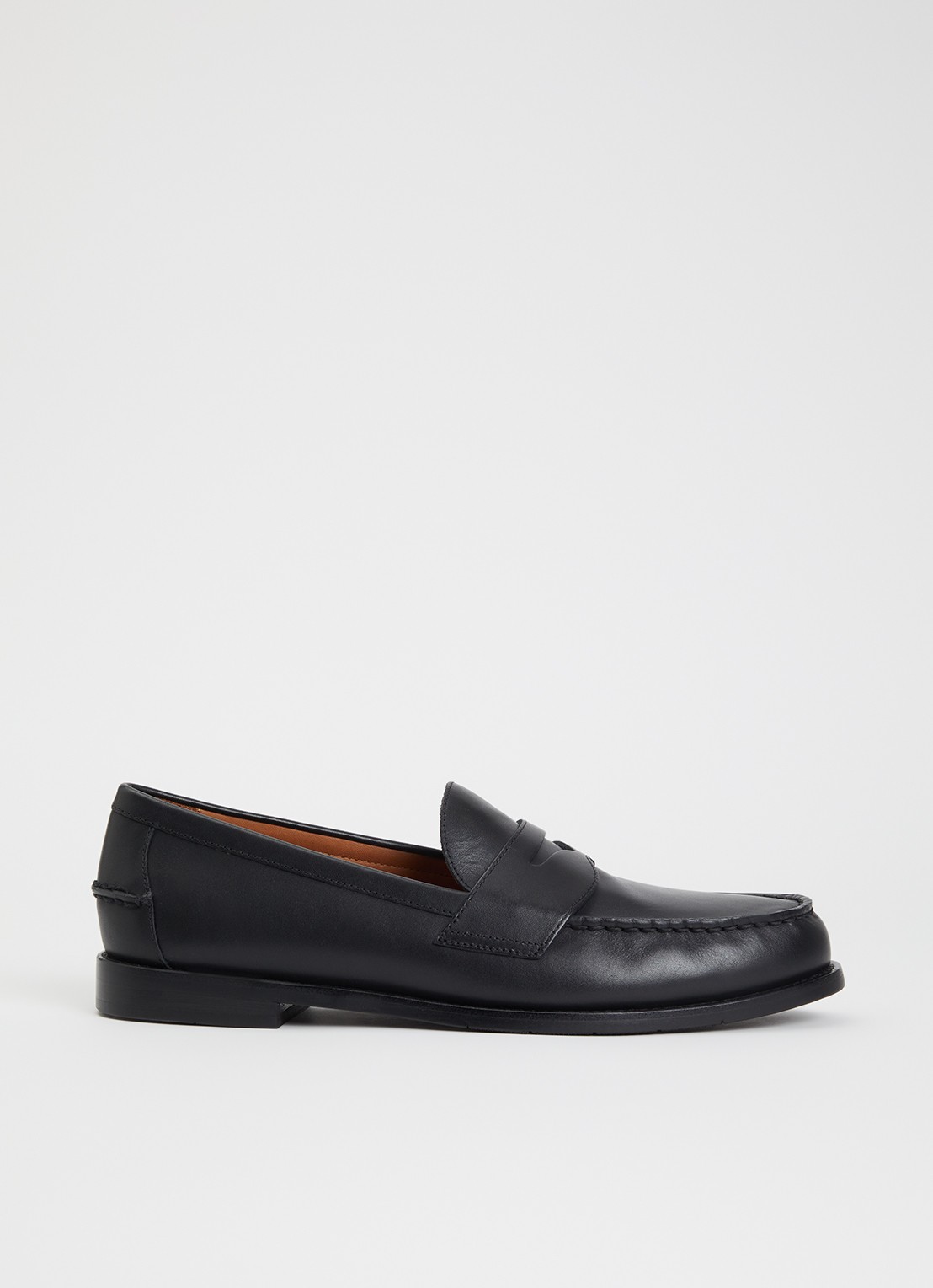 Ralph Lauren Alston loafer van leer - voorkant zwart