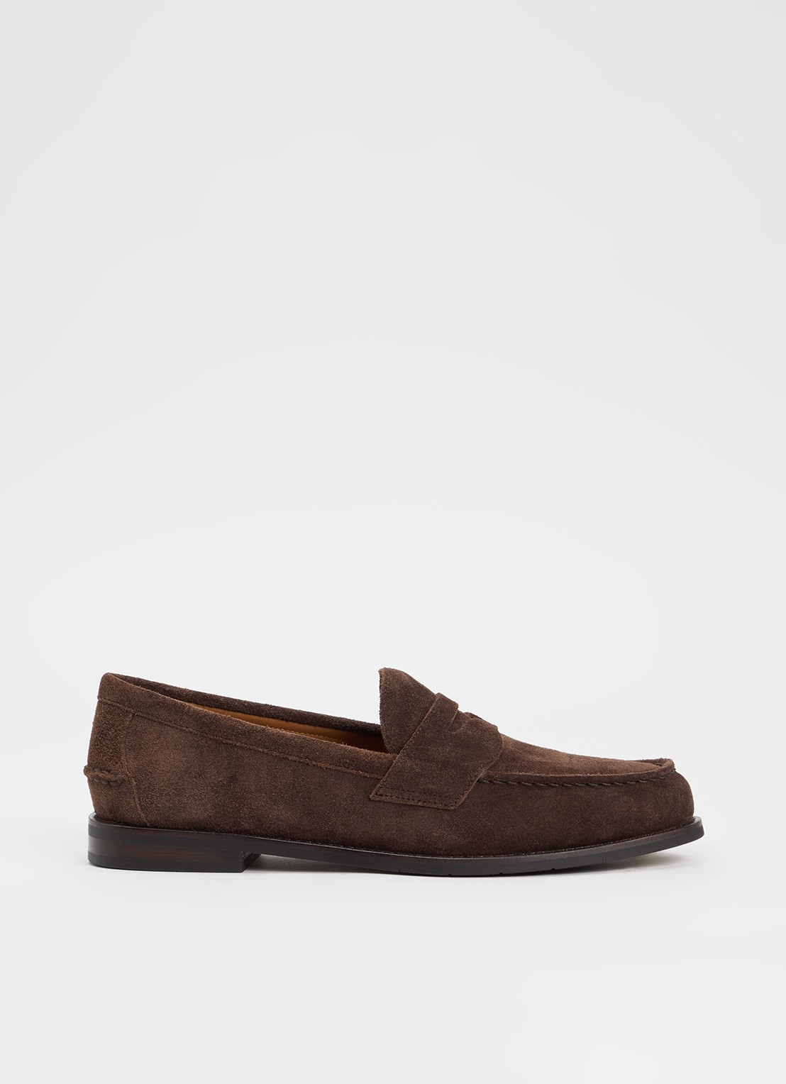 Ralph Lauren Alston loafer van leer - voorkant 5 donkerbruin