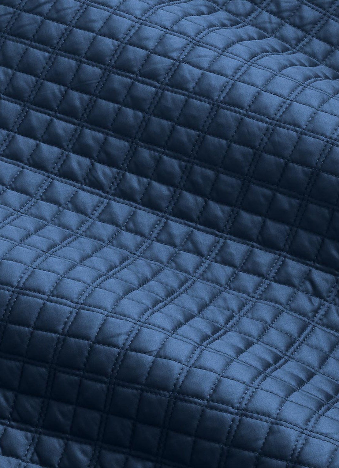 Ralph Lauren Argyle kussensloop van  katoen - voorkant 2 donkerblauw