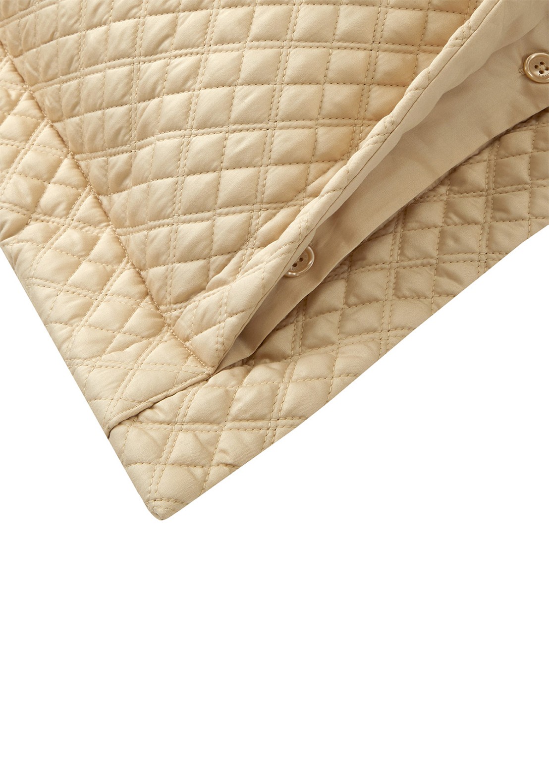 Ralph Lauren Argyle kussensloop van  katoen - detail creme
