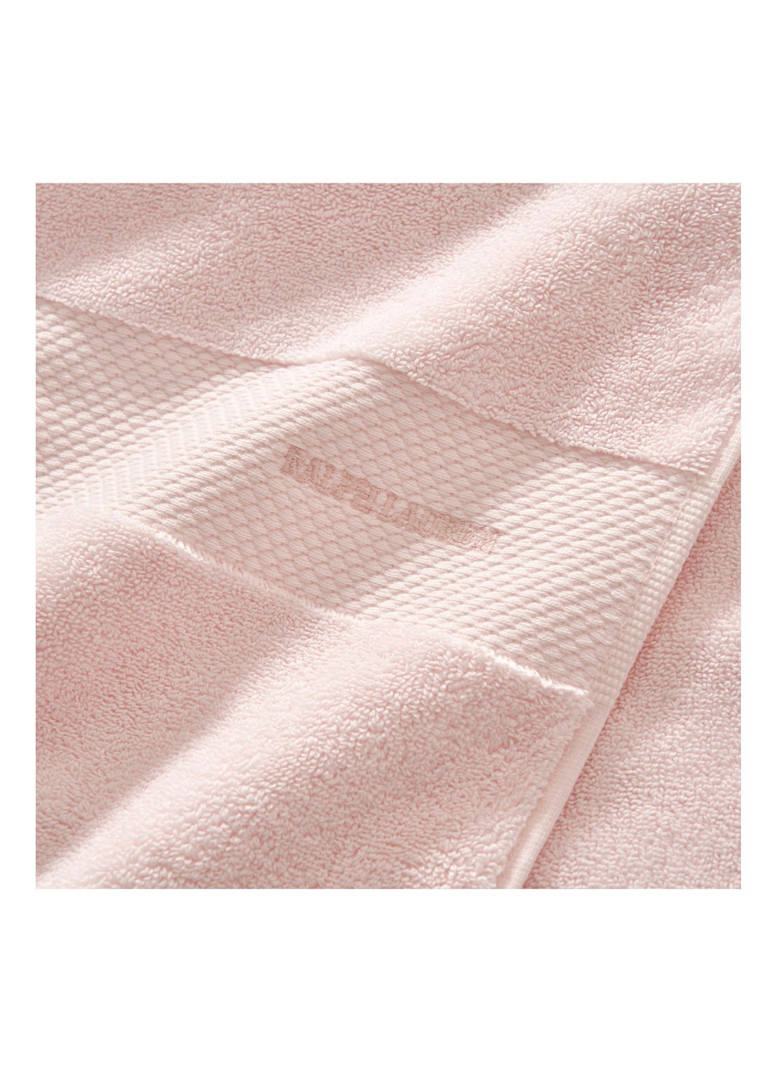 Ralph Lauren Avenue badlaken - 670 gr/m2 - 100 x 183 cm  - detail lichtroze