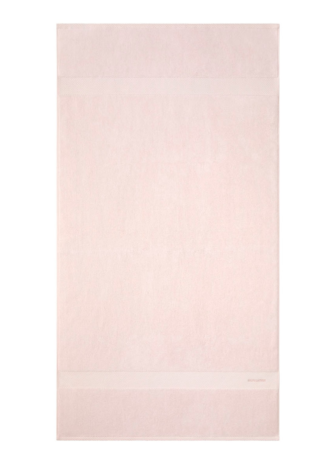 Ralph Lauren Avenue badlaken - 670 gr/m2 - 100 x 183 cm  - voorkant 3 lichtroze