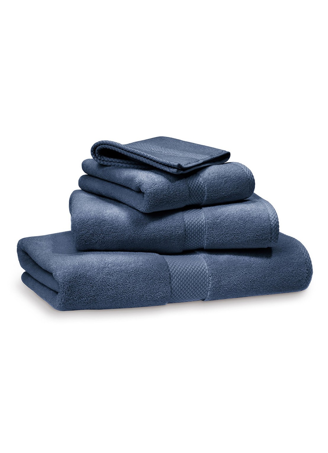 Ralph Lauren Avenue badlaken - 750 gr/m2 - 75 x 137 cm  - voorkant petrolgroen