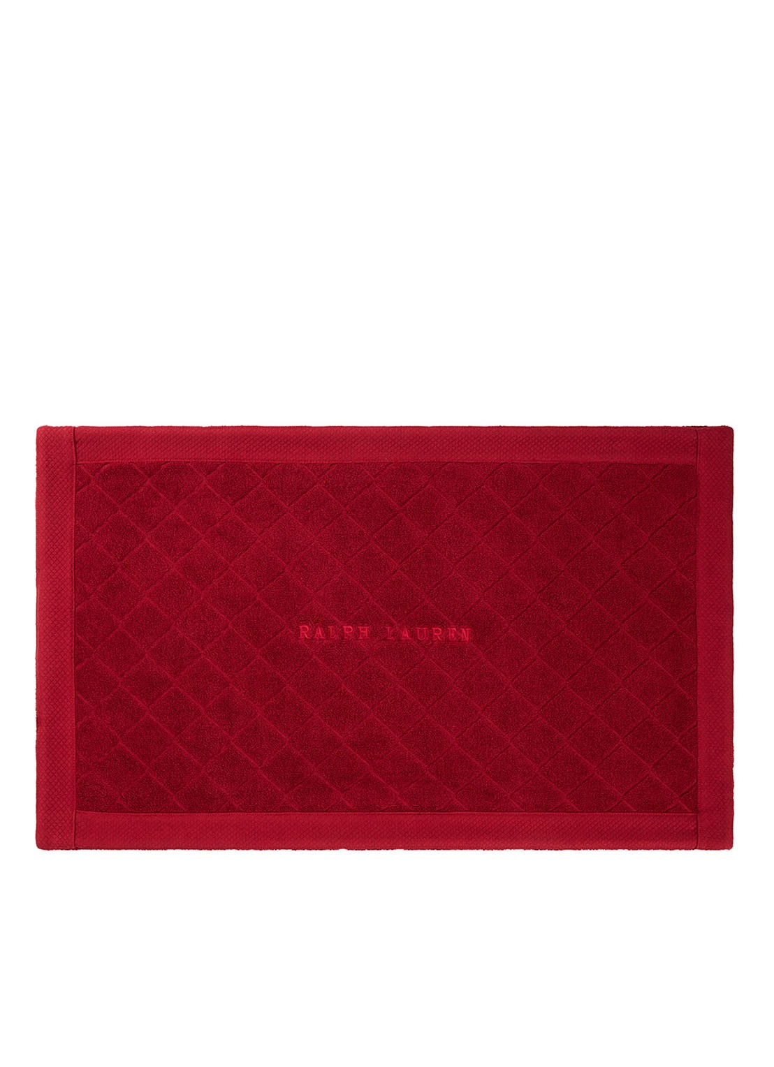 Ralph Lauren Avenue badmat - 50 x 80 cm - voorkant donkerrood