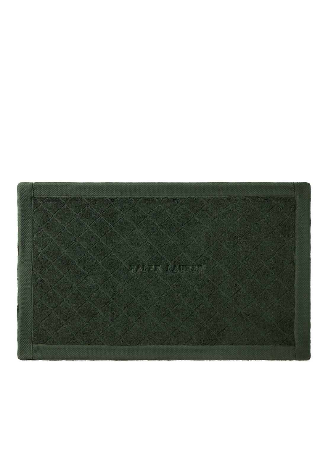 Ralph Lauren Avenue badmat - 50 x 80 cm - voorkant 3 legergroen