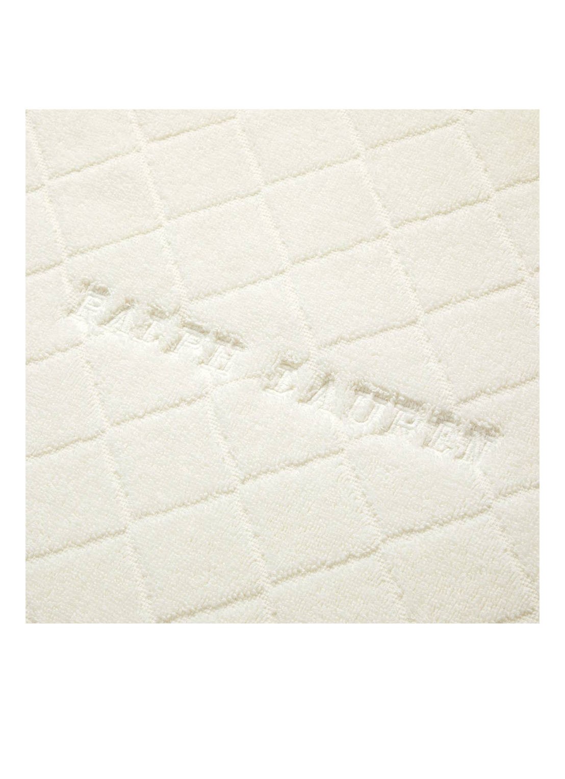 Ralph Lauren Avenue badmat - 50 x 80 cm - voorkant 2 ivoor