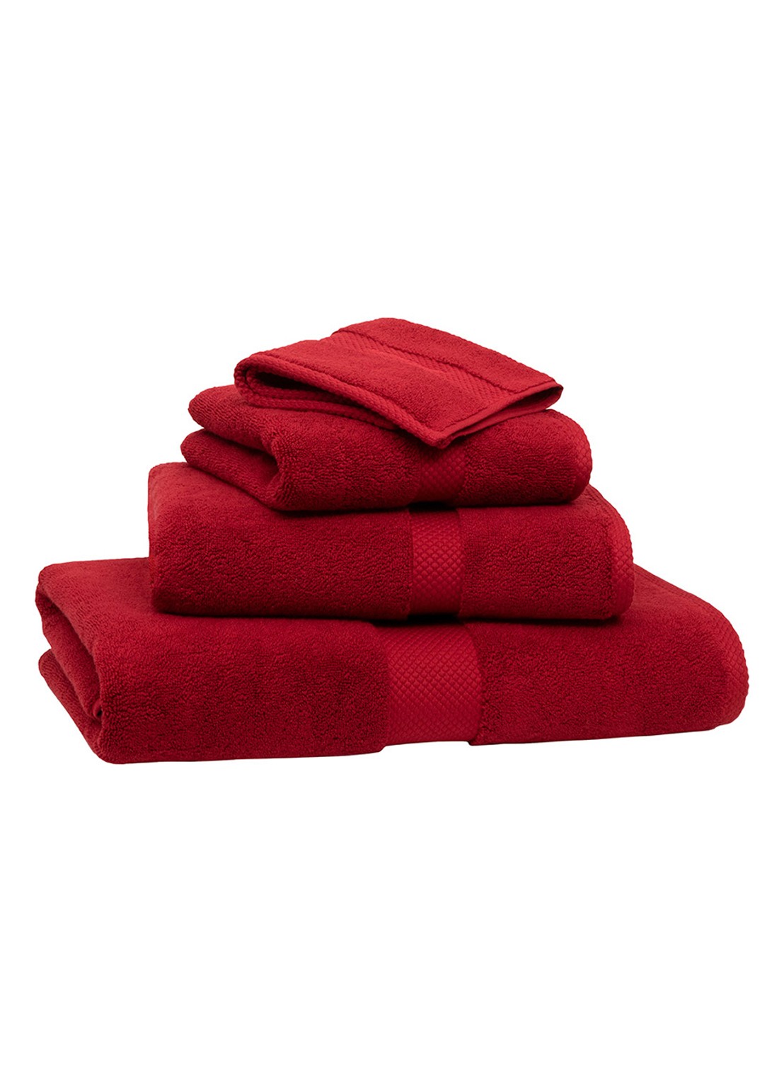 Ralph Lauren Avenue gastendoek - 50 gr/m2 - 30 x 30 cm - detail 4 rood