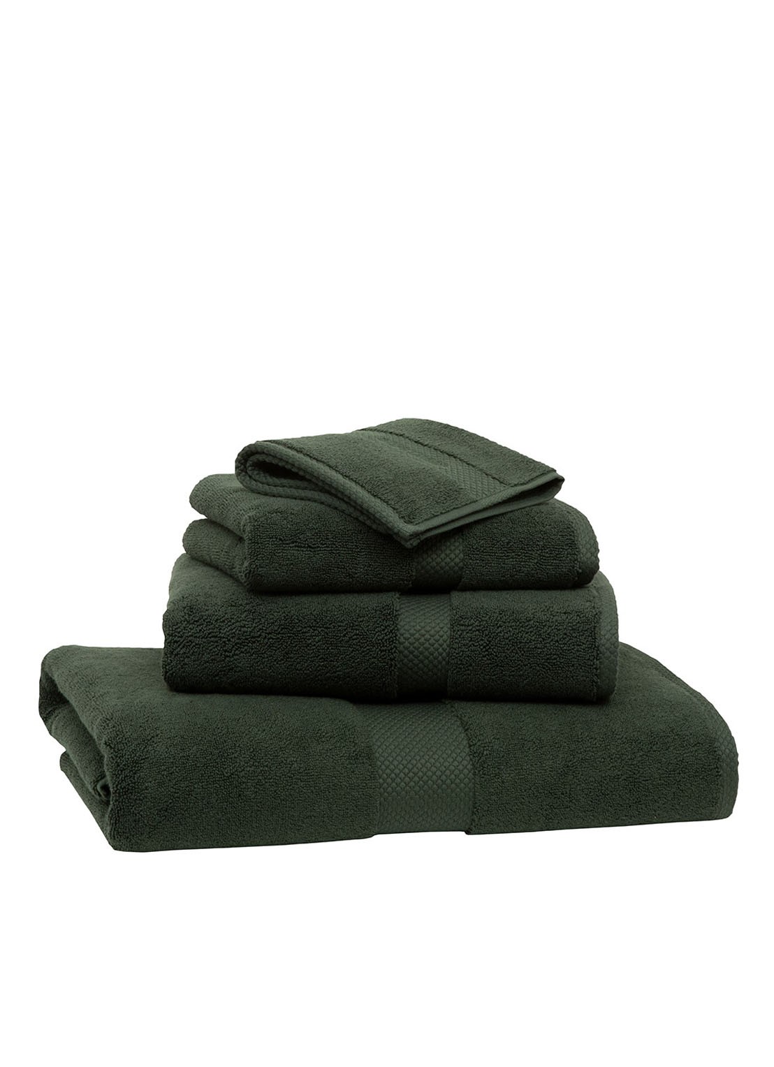 Ralph Lauren Avenue gastendoek - 50 gr/m2 - 30 x 30 cm - voorkant donkergroen