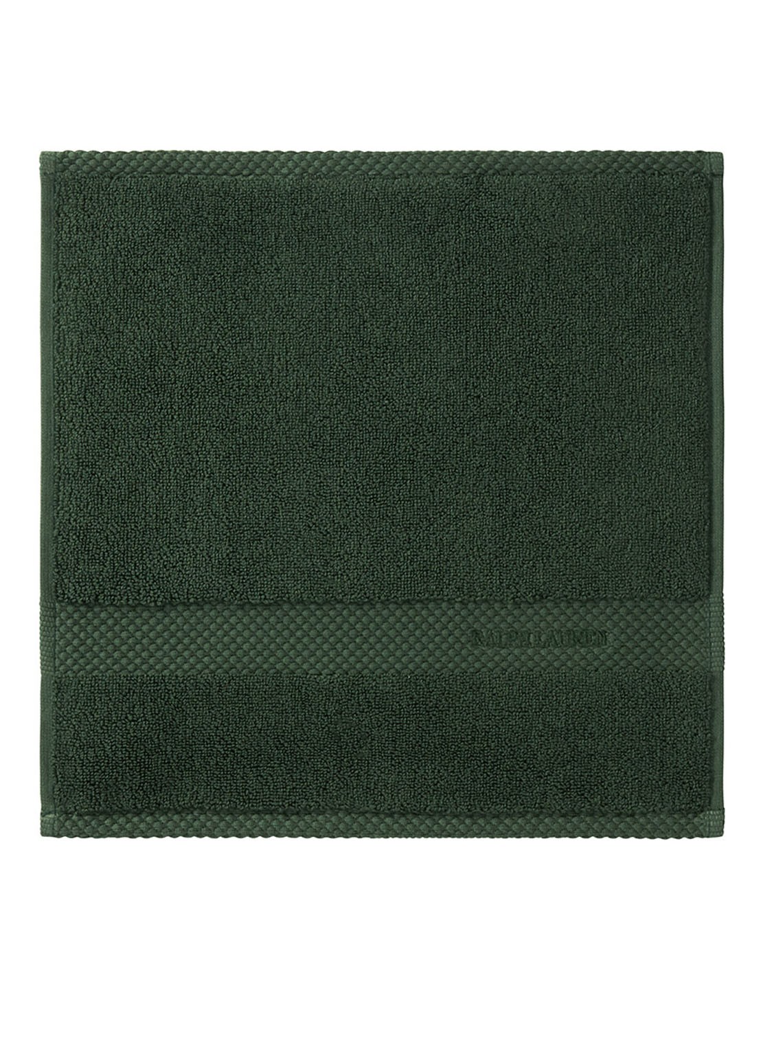 Ralph Lauren Avenue gastendoek - 50 gr/m2 - 30 x 30 cm - voorkant 2 donkergroen