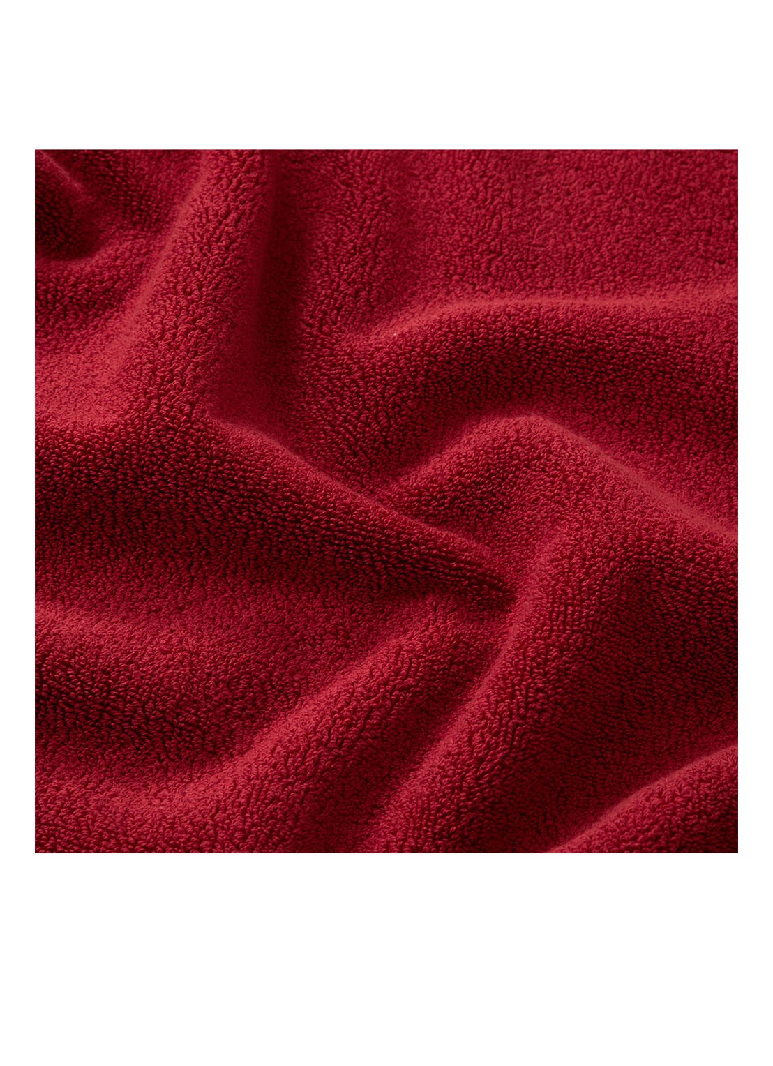 Ralph Lauren Avenue gastendoek - 750 gr/m2 - 42 x 70 cm - detail 2 rood