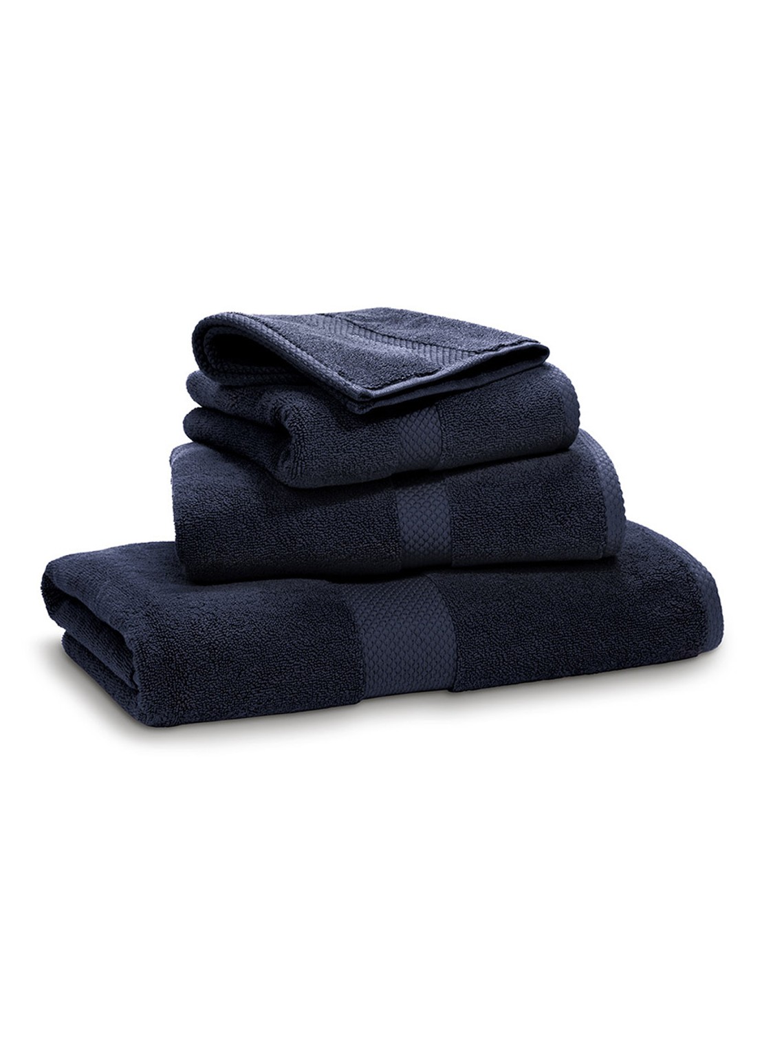 Ralph Lauren Avenue washand- 750 gr/m2 - 16 x 22 cm - voorkant donkerblauw