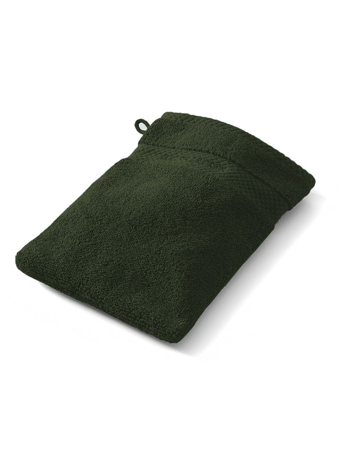 Ralph Lauren Avenue washand- 750 gr/m2 - 16 x 22 cm - voorkant legergroen