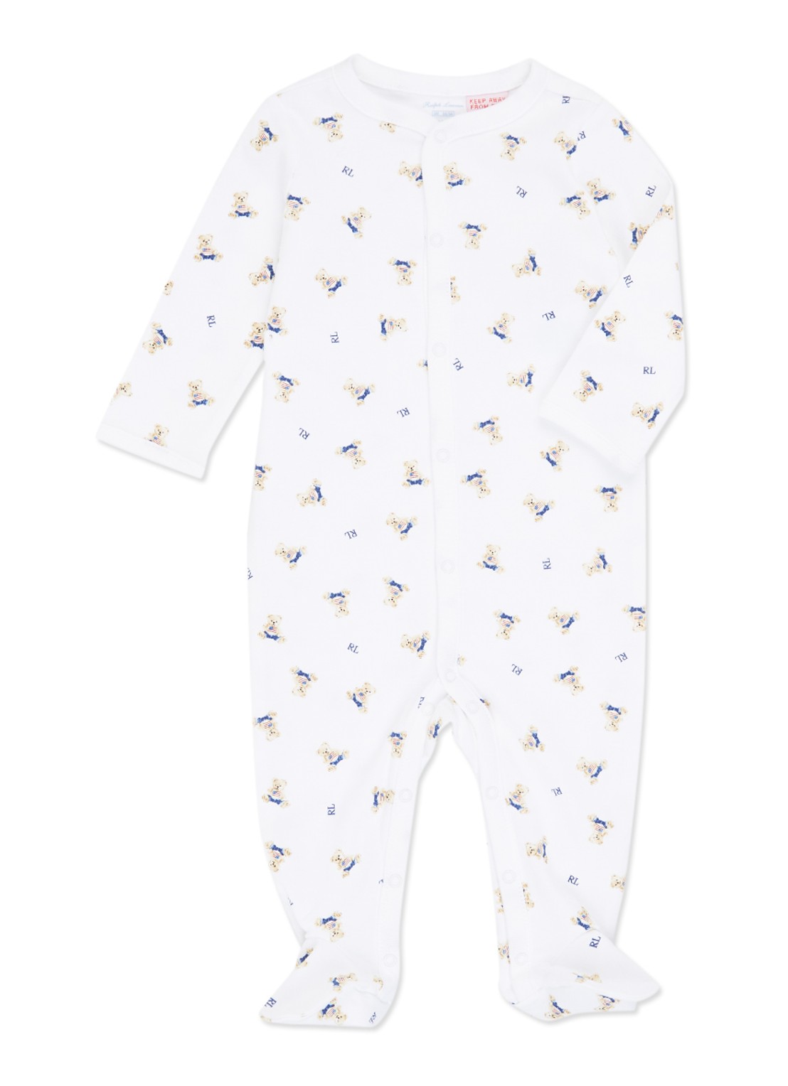 Ralph Lauren Babypak met logoprint - voorkant 3 wit