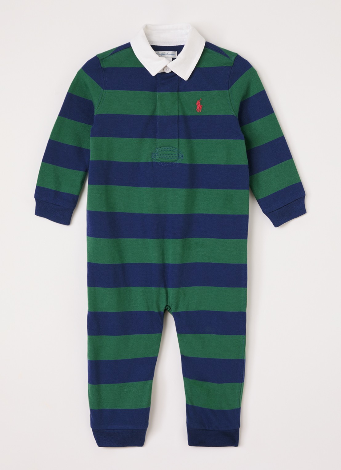 Ralph Lauren Babypak met streepprint - voorkant groen