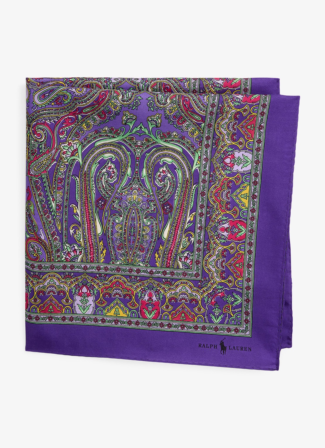 Ralph Lauren Bandana van zijde - detail paars