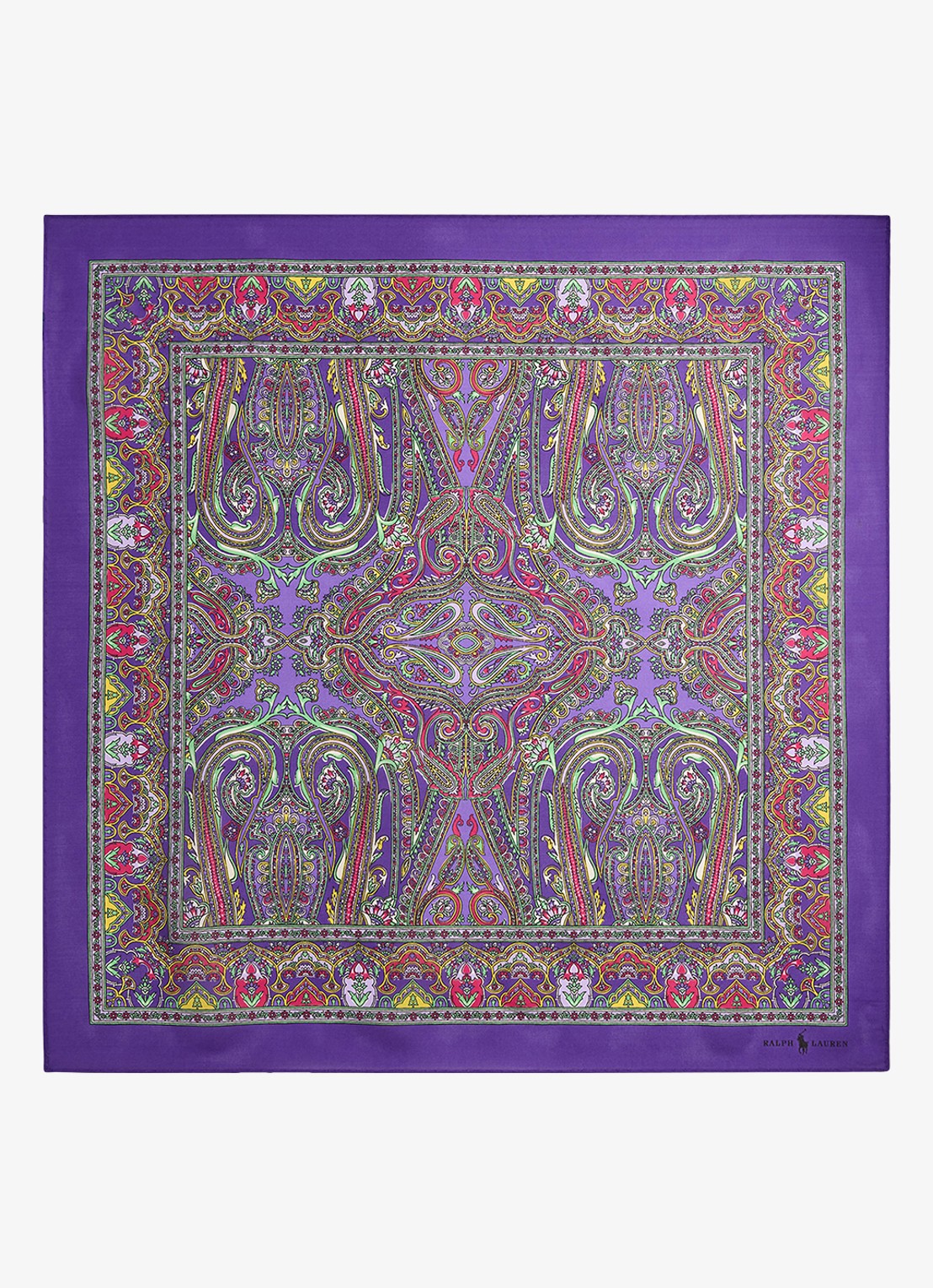Ralph Lauren Bandana van zijde - voorkant 2 paars