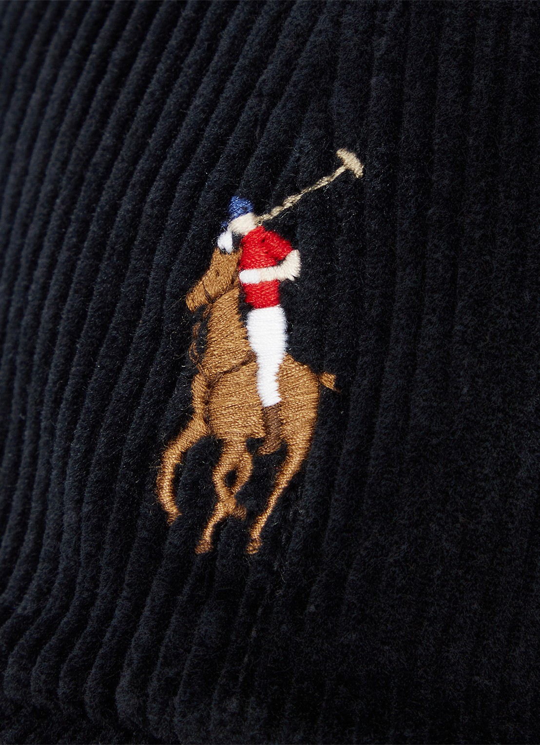 Ralph Lauren Baseball pet met logo - detail polo black / zwart