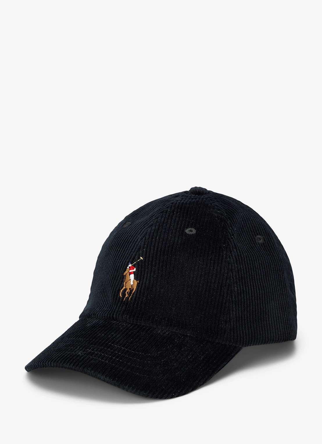 Ralph Lauren Baseball pet met logo - voorkant 3 polo black / zwart