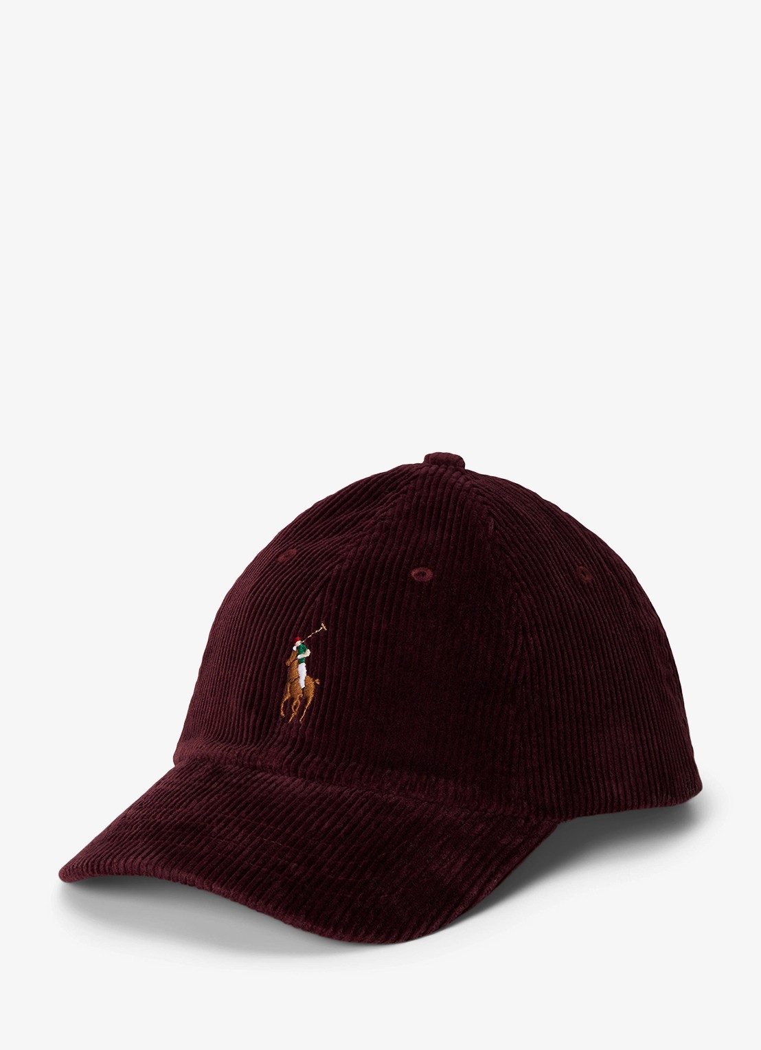 Ralph Lauren Baseball pet met logo - voorkant rich ruby / rood