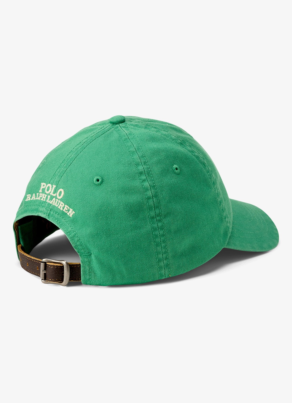 Ralph Lauren Baseballpet met logoborduring - achterkant raft green / groen