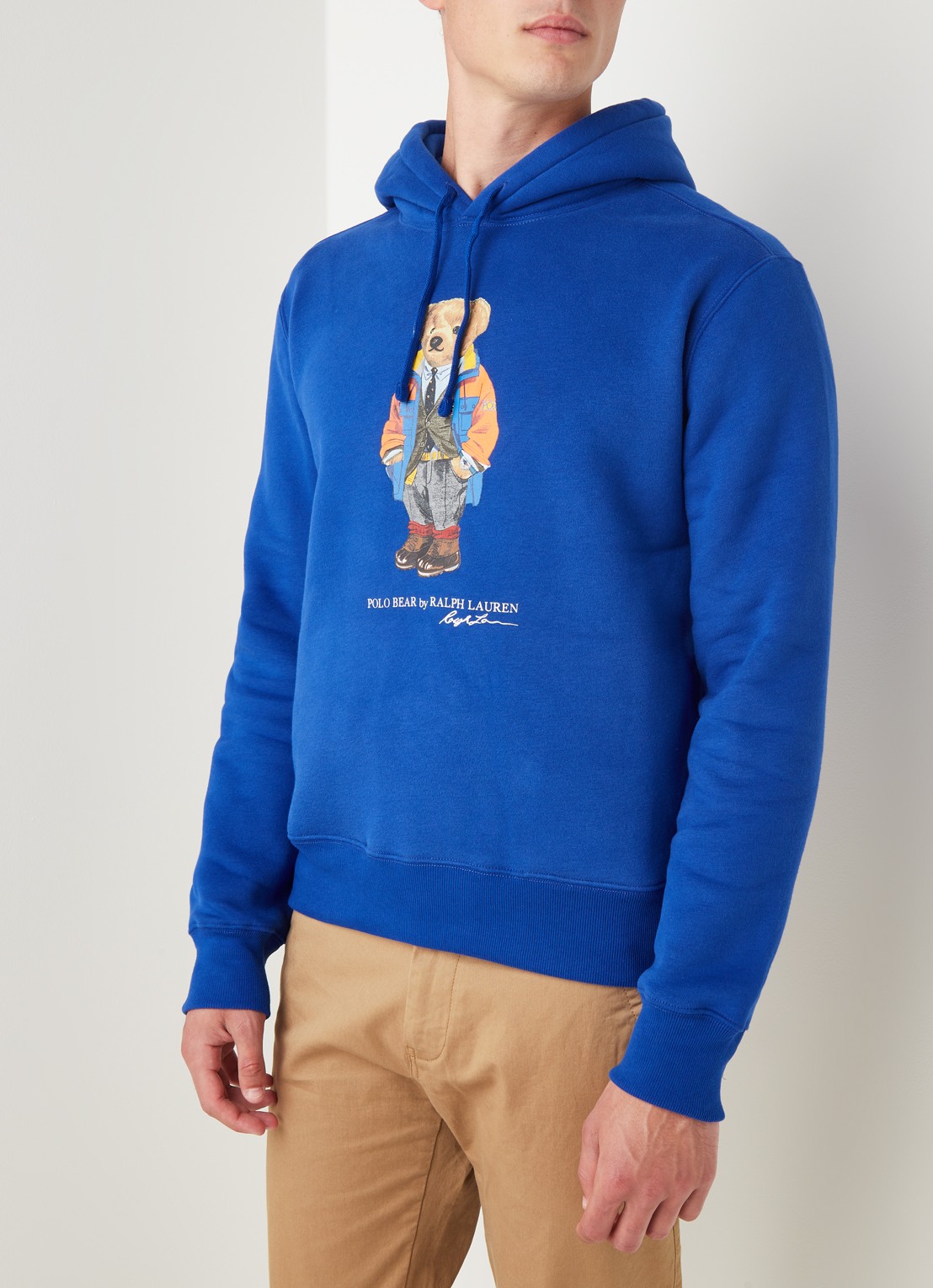 Ralph Lauren Bear hoodie met frontprint - detail 4 rugby royal