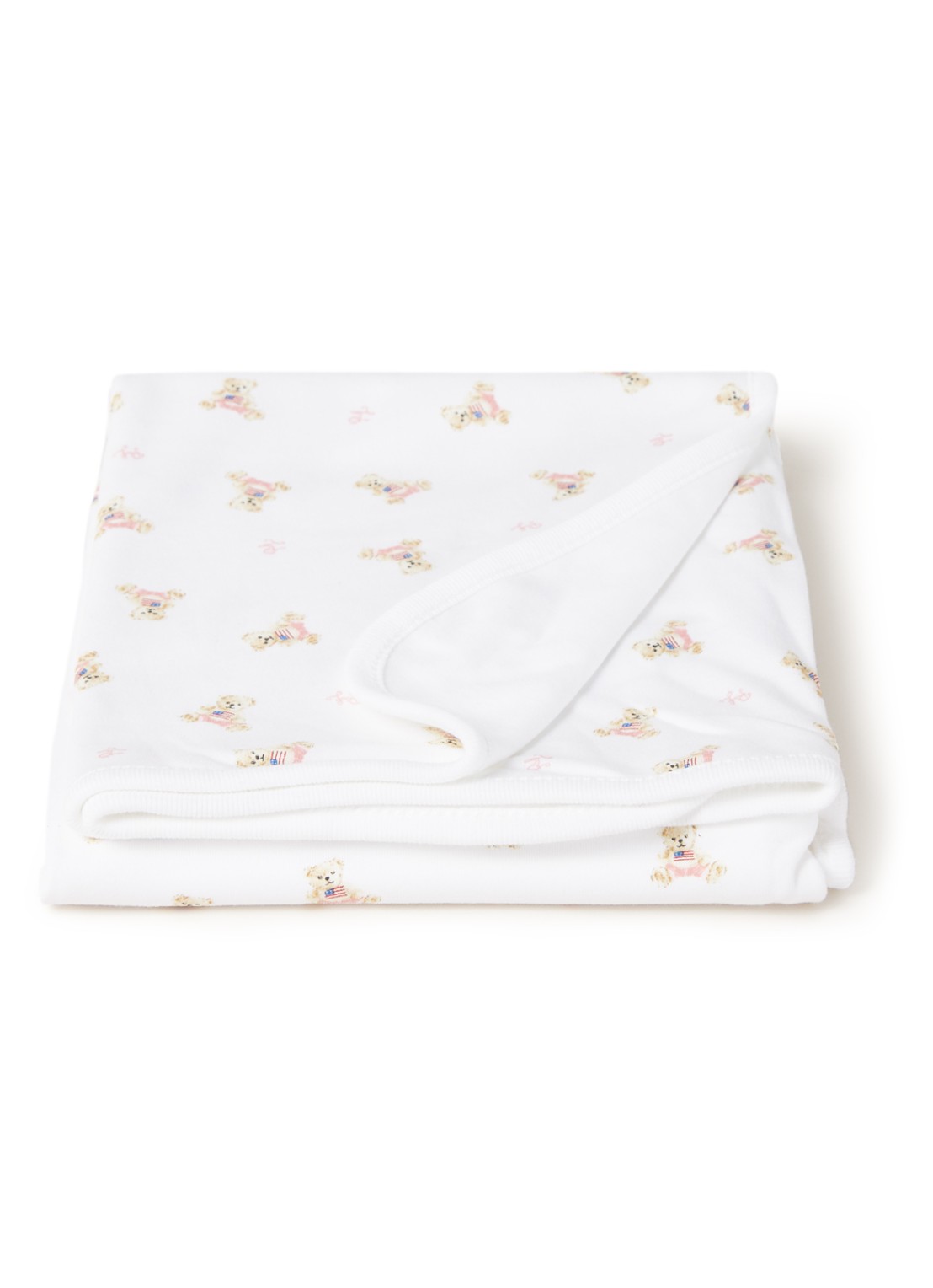 Ralph Lauren Bear wiegdeken 80 x 70 cm - voorkant 2 multicolor