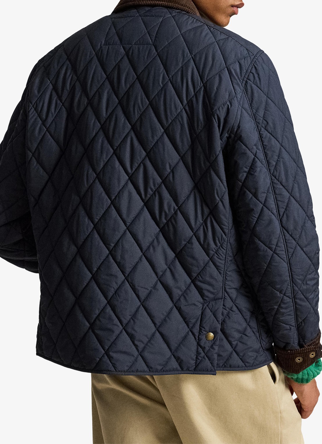 Ralph Lauren Beaton gewatteerd jack met klepzakken - achterkant 4 college navy fa22-3txn / donkerblauw