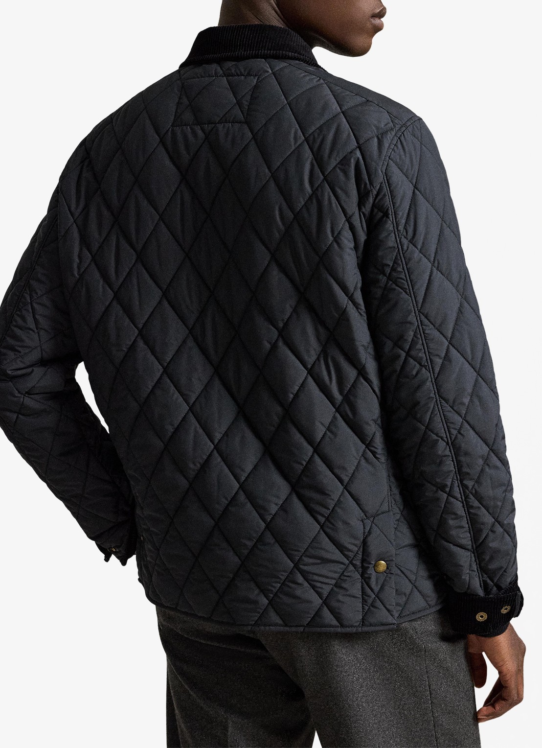 Ralph Lauren Beaton gewatteerd jack met klepzakken - achterkant 3 polo black / zwart