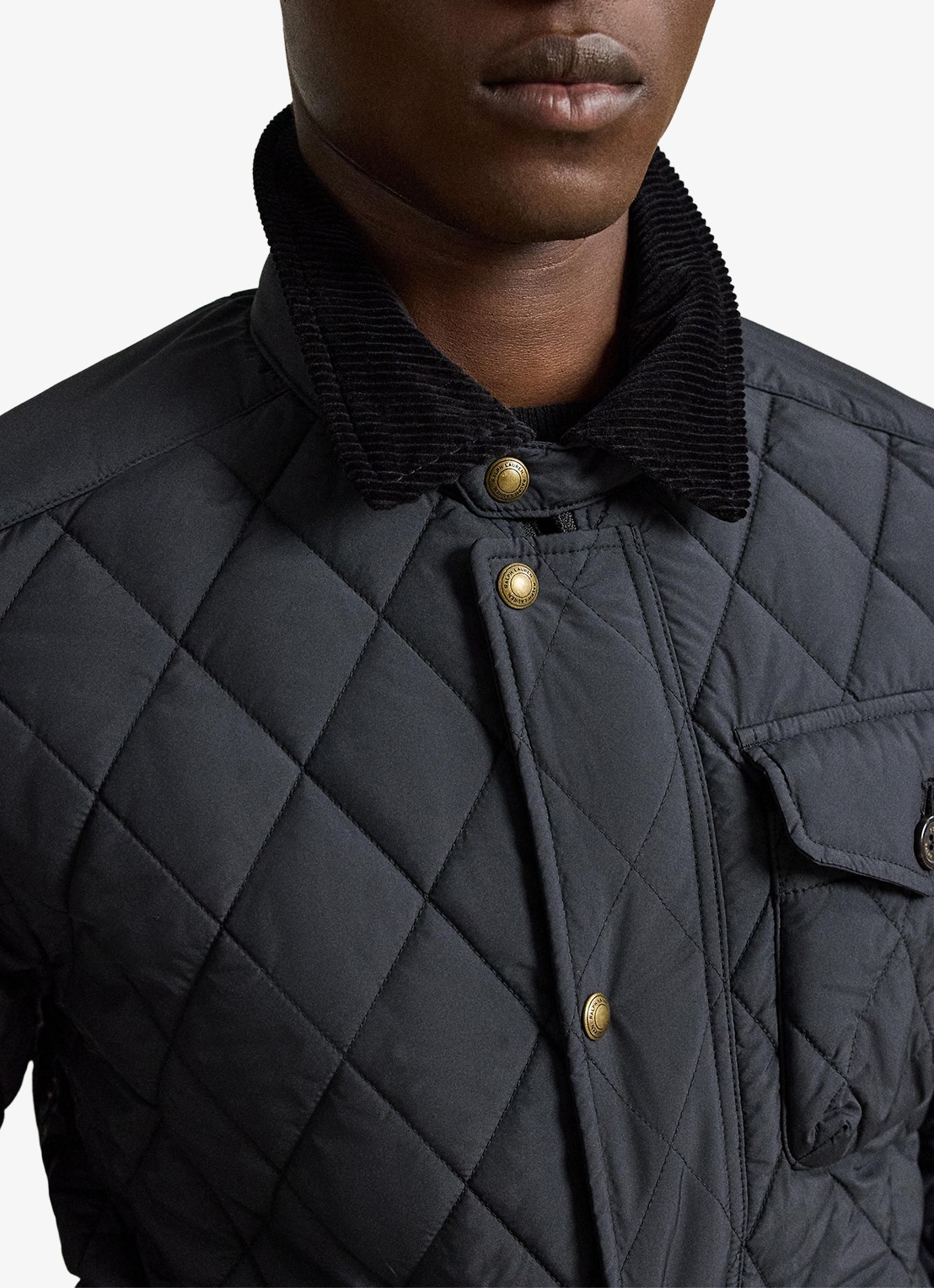 Ralph Lauren Beaton gewatteerd jack met klepzakken - detail 4 polo black / zwart