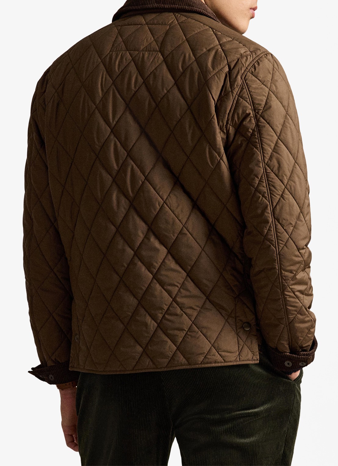 Ralph Lauren Beaton gewatteerd jack met klepzakken - achterkant 3 nutmeg brwn / bruin