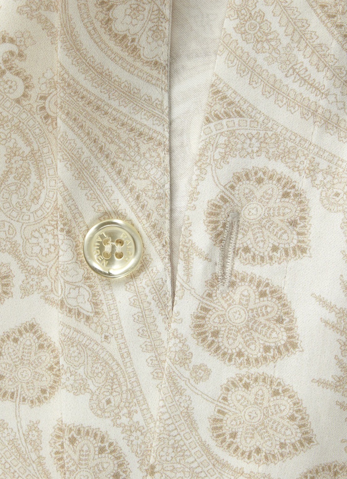 Ralph Lauren Beaumont dekbedovertrek - detail 2 cream
