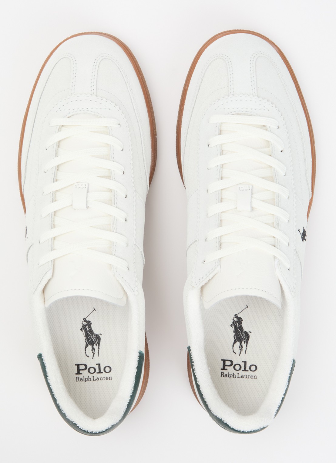 Ralph Lauren Bedford sneaker van suède - detail 4 beige