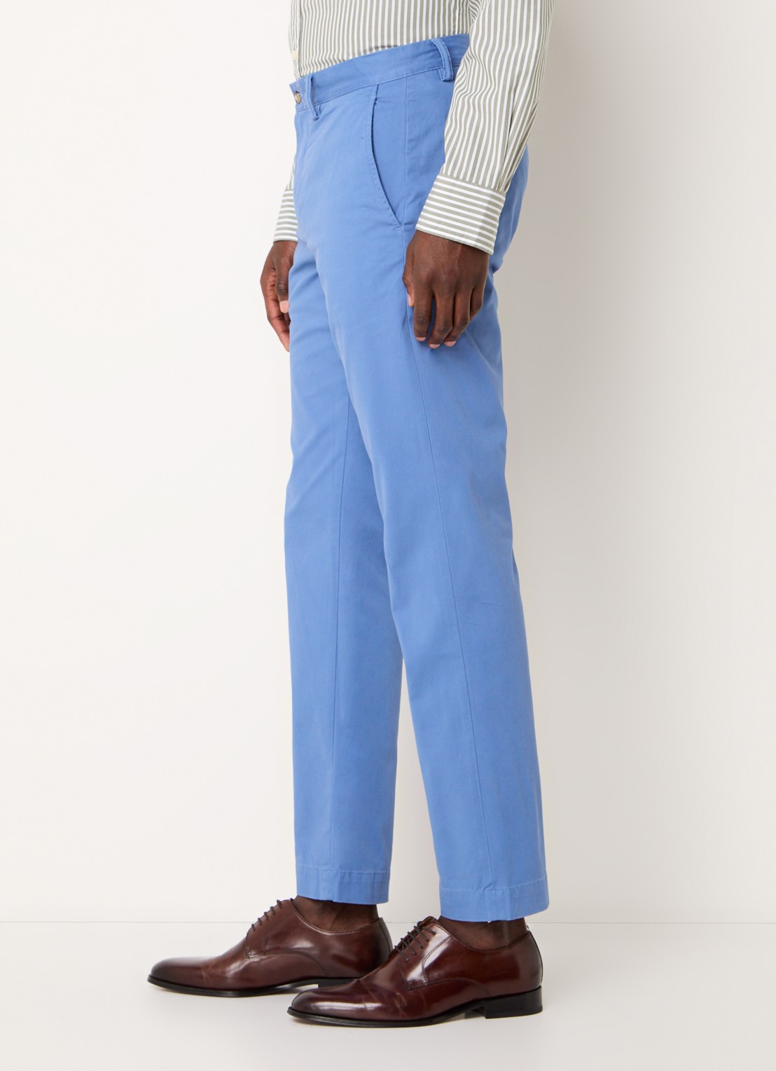 Ralph Lauren Bedford straight fit chino met stretch - detail 4 nimes blue / blauw