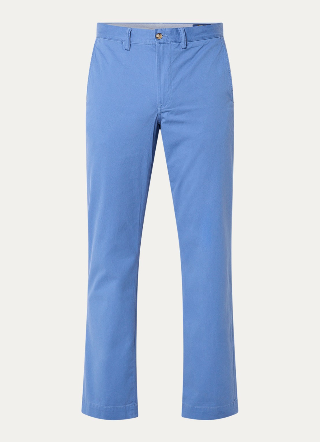 Ralph Lauren Bedford straight fit chino met stretch - voorkant nimes blue / blauw