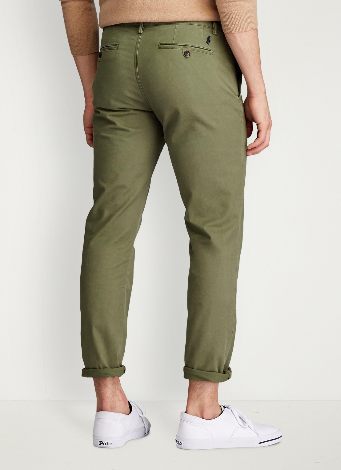Ralph Lauren Bedford straight fit chino met stretch - achterkant 5 garden trail-30z6