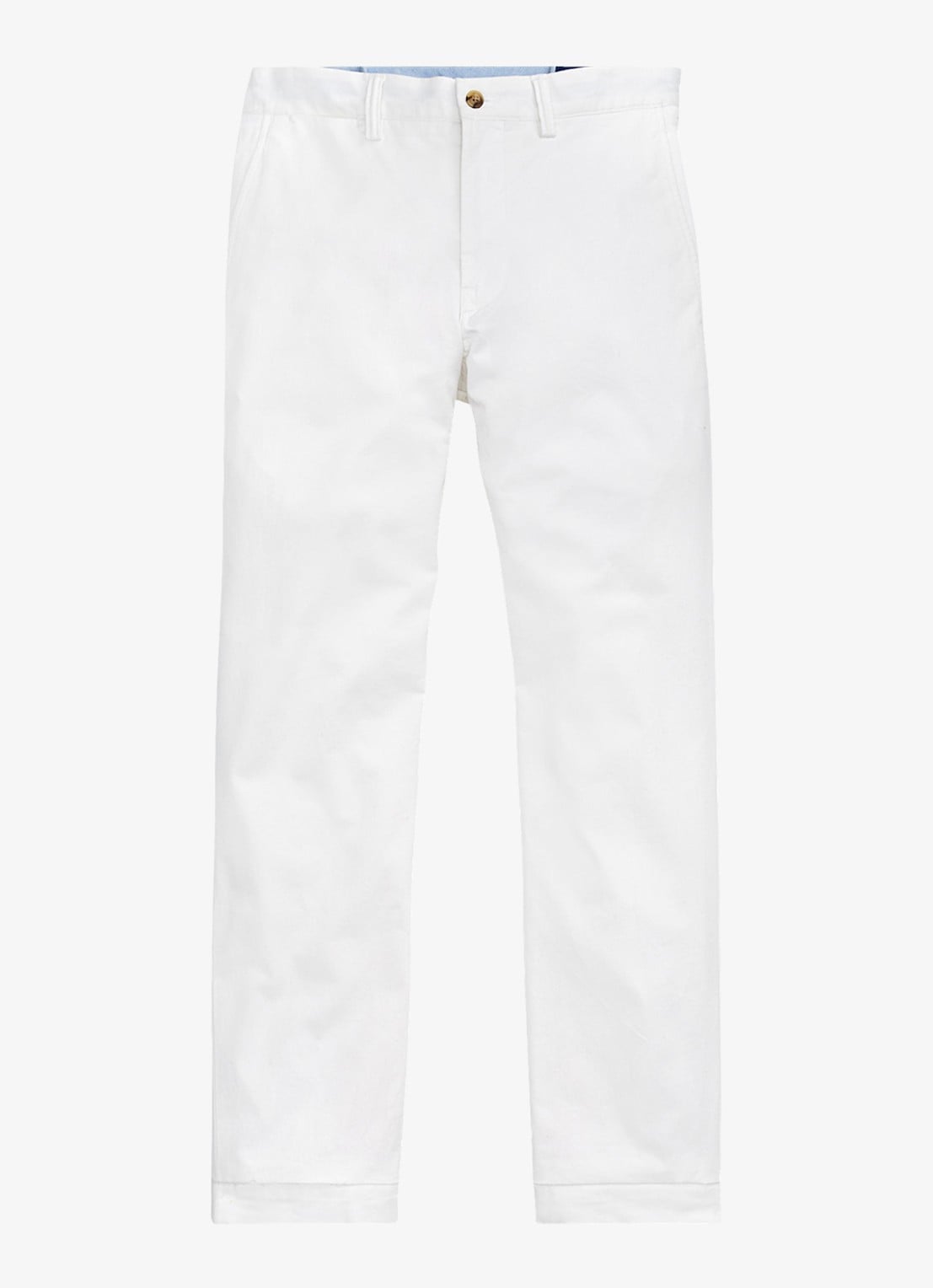 Ralph Lauren Bedford straight fit stretch chino broek - voorkant 4 white / wit